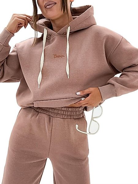 EloModa Jogginganzug Damen Jogginganzug Hoodie & Hose, Fleece, Warm & Beque günstig online kaufen