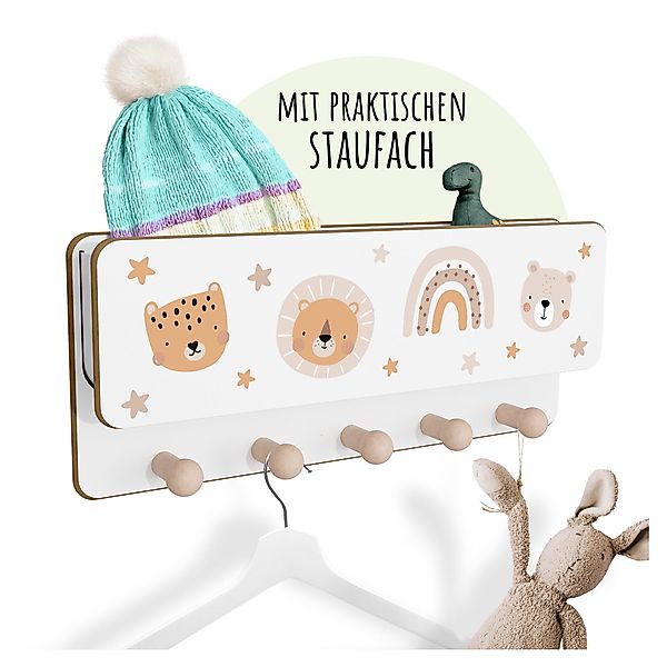 Holzura Kinderregal Kindergarderobe aus Holz mit günstig online kaufen
