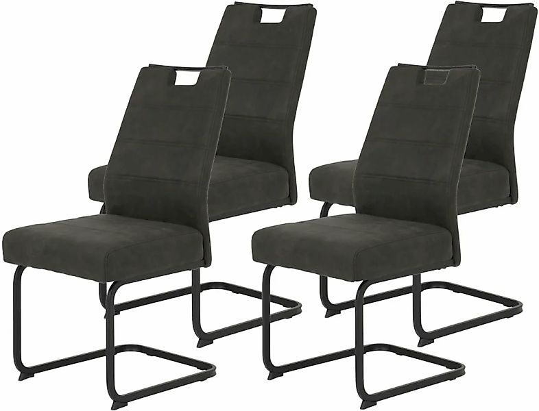 HELA Freischwinger "KERSTIN", (Set), 4 St., Microfaser VINTAGE-Polyester, F günstig online kaufen