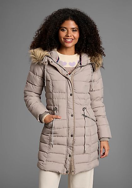 KangaROOS Steppjacke mit Kapuze figurbetonter Schnitt, mit Reißverschlussta günstig online kaufen