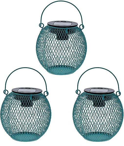 my home LED Solarleuchte »Aislinn, LED-Metalllaterne, 3er Set« LED-Modul 3 günstig online kaufen