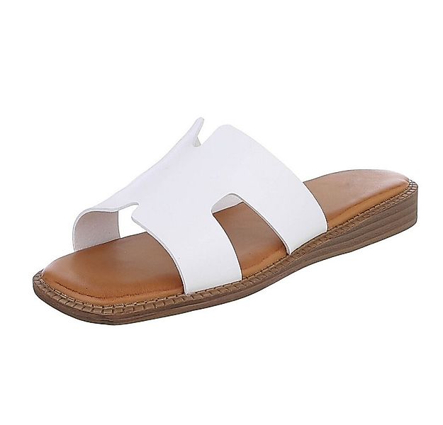 Ital-Design Modische Sandalen mit gepolsterter Sohle für Damen Pantolette ( günstig online kaufen