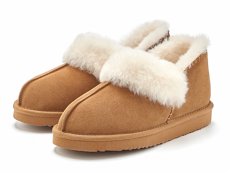 Vivance Hausschuh "Plüsch Hausschuh, Pantolette, Pantoffel, Homeslippers" m günstig online kaufen