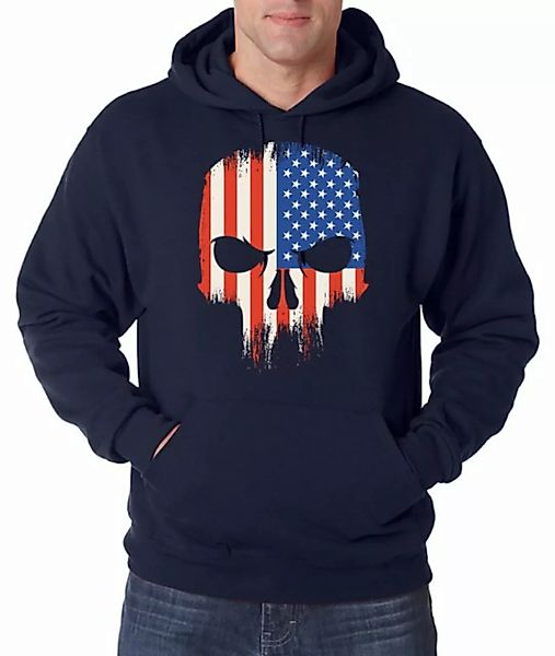 Youth Designz Kapuzenpullover USA Totenkopf Schädel Herren Hoodie Pullover günstig online kaufen