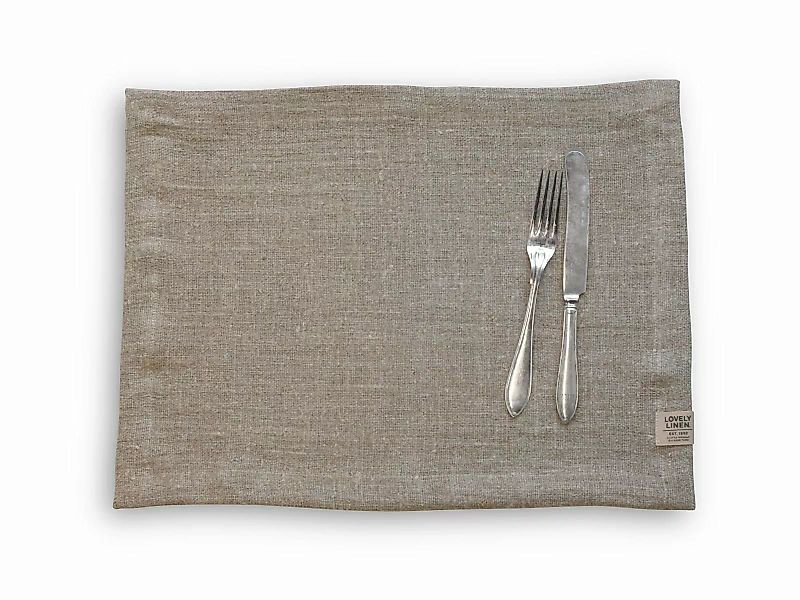 Lovely Linen Tischsets Rustic Platzset Leinen nat. beige 37 x 50 cm (beige) günstig online kaufen