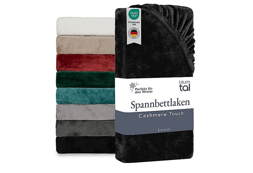 Blumtal Spannbettlaken Spannbettlaken Cashmere Touch - Oeko-TEX zert. Bettl günstig online kaufen