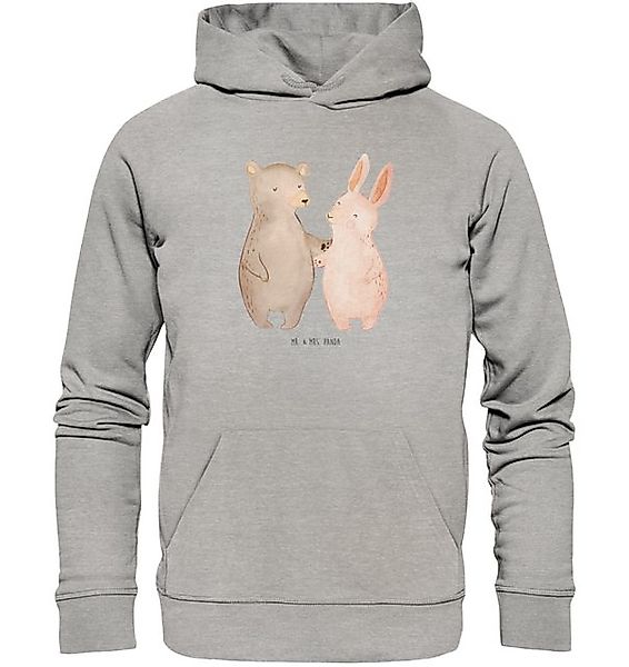 Mr. & Mrs. Panda Hoodie Größe S Bär und Hase Umarmen - Heather Grey - Gesch günstig online kaufen