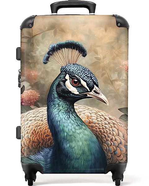 NoBoringSuitcases.com© Hartschalen-Trolley Pfau - Vogel - günstig online kaufen