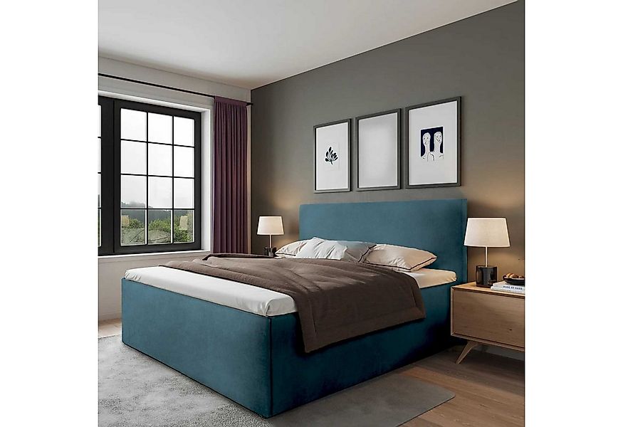 Halmon Schlafkomfort Betten Polsterbett Gent (Mit Bettkasten, erhältlich in günstig online kaufen