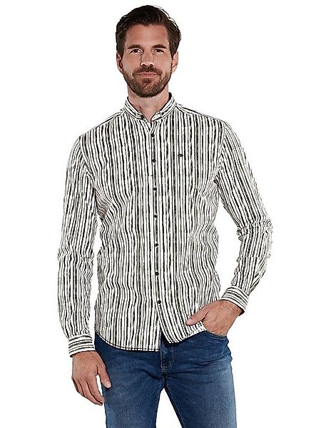 Engbers Langarmhemd engbers Herren Langarm-Hemd slim fit, Braun günstig online kaufen