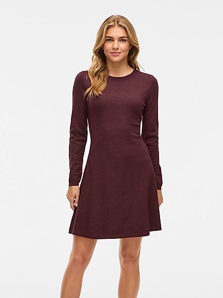 Vila Strickkleid "VICOMFY A-LINE O-NECK KNIT DRESS - NOOS" Materialmix, nor günstig online kaufen