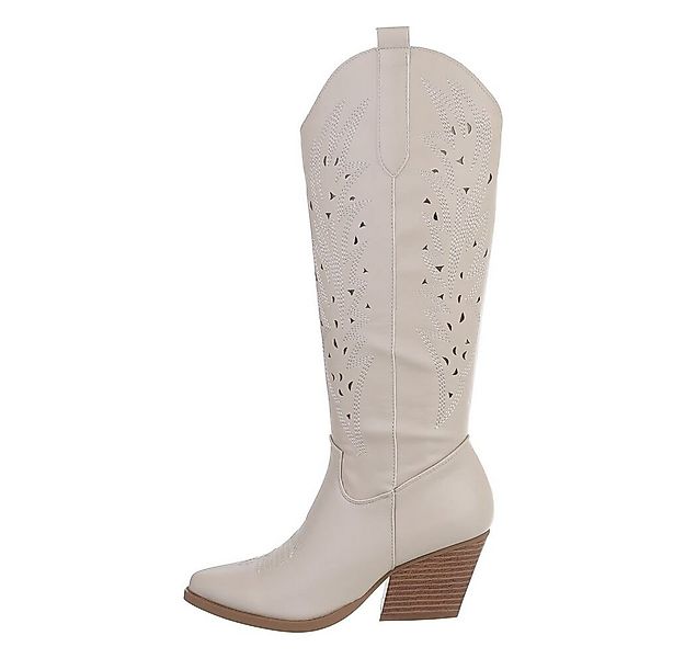 Ital-Design Damen Cowboyboots Western Westernstiefel (83592500) Blockabsatz günstig online kaufen