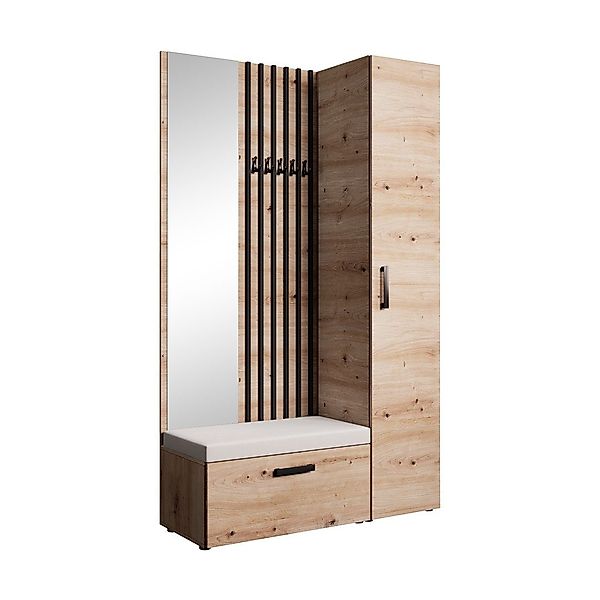 Beautysofa Garderobenschrank mit großem Spiegel und günstig online kaufen