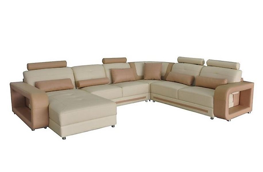 JVmoebel Ecksofa Eck Sofa + USB Polster Ecke Wohn Zimmer Landschaft Designe günstig online kaufen