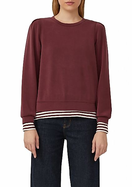 s.Oliver Sweatshirt, mit Bündchen günstig online kaufen