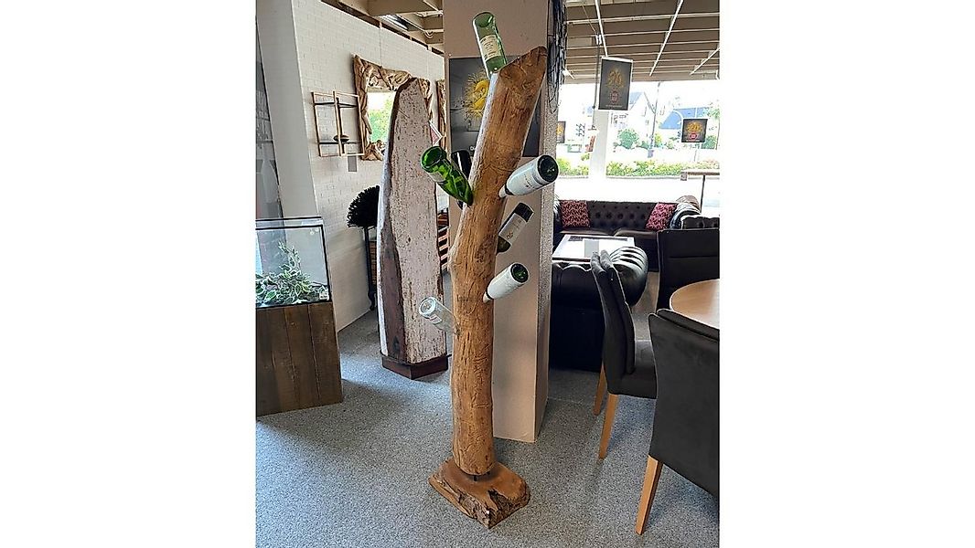 Möbel Akut Weinflaschenhalter Weinständer Flaschenständer 180 cm Teakholz m günstig online kaufen