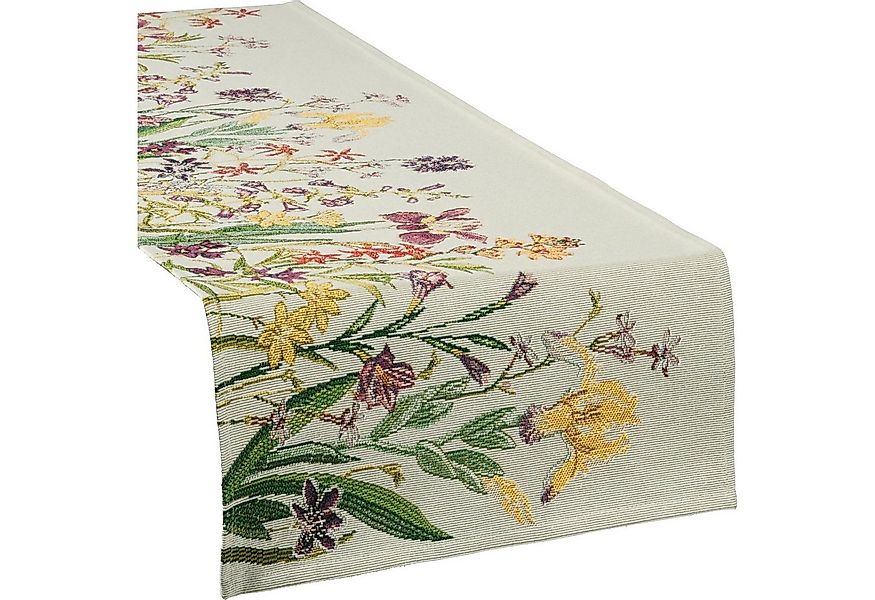 sander table + home Tischdecke Tischläufer "Flowery", Gobelin Blumen günstig online kaufen