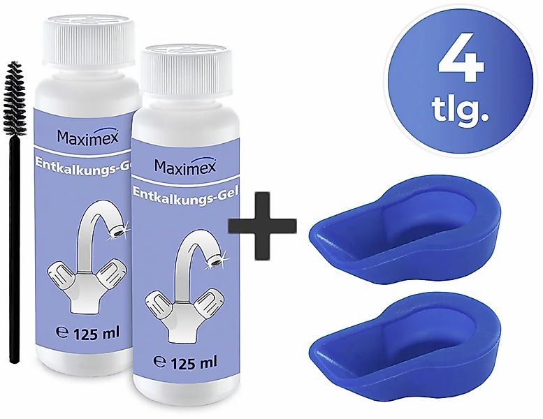 Maximex Reinigungs-Set "Anti-Kalk-Caps und Entkalkungsgel" für Wasserhähne, günstig online kaufen