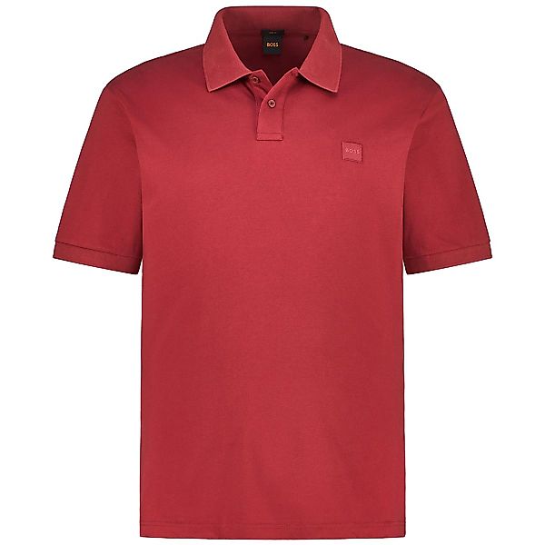BOSS Poloshirt mit Biobaumwolle Farbe weinrot Größe: 5XL günstig online kaufen