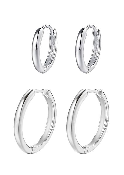Hey Happiness Creolen-Set Layer Silber 925 günstig online kaufen