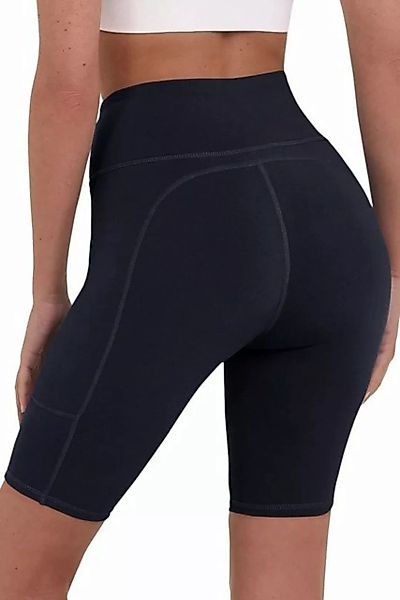 TCA 3/4-Hose Damen Yoga-Shorts mit hoher Taille und Handytasche - Dunkelbla günstig online kaufen