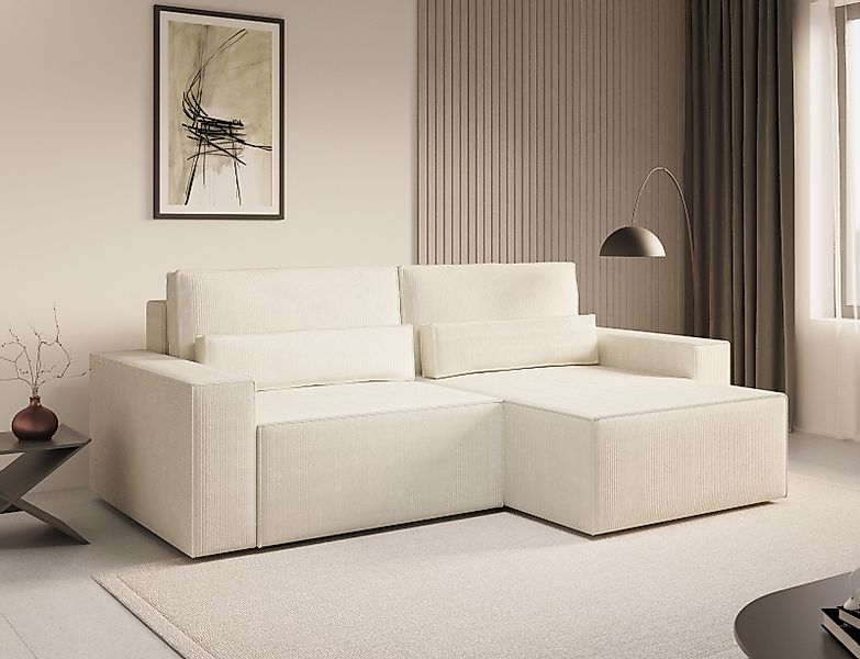 MOEBLO Ecksofa DENVER MINI aus Cord, günstig online kaufen
