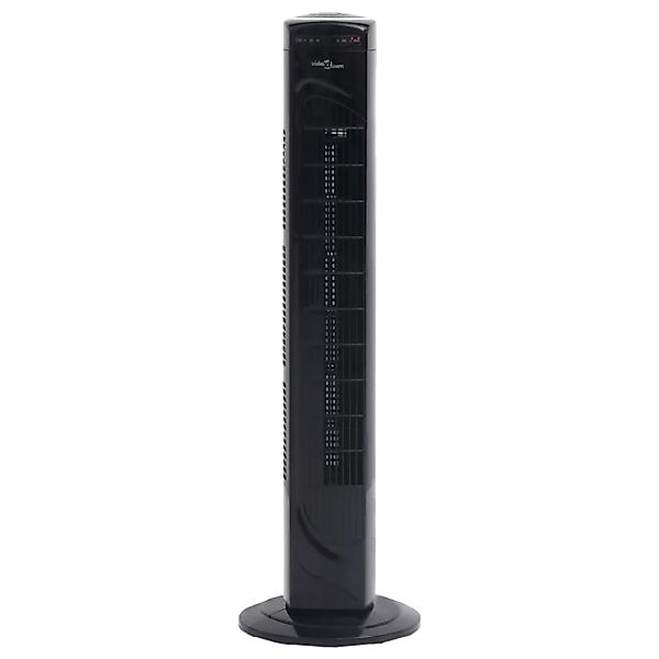 Turmventilator Mit Fernbedienung Und Timer Φ24x80 Cm Schwarz günstig online kaufen