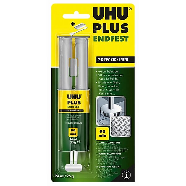 Uhu Plus Endfest 2-K-Epoxidkleber Doppelkammer-Spritze 25 g günstig online kaufen