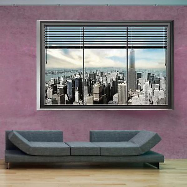 artgeist Fototapete New York Fenster II mehrfarbig Gr. 250 x 175 günstig online kaufen