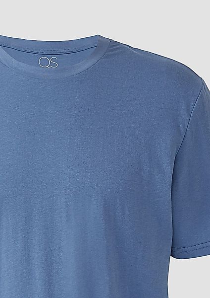 QS Kurzarmshirt T-Shirt mit Rundhalsausschnitt günstig online kaufen