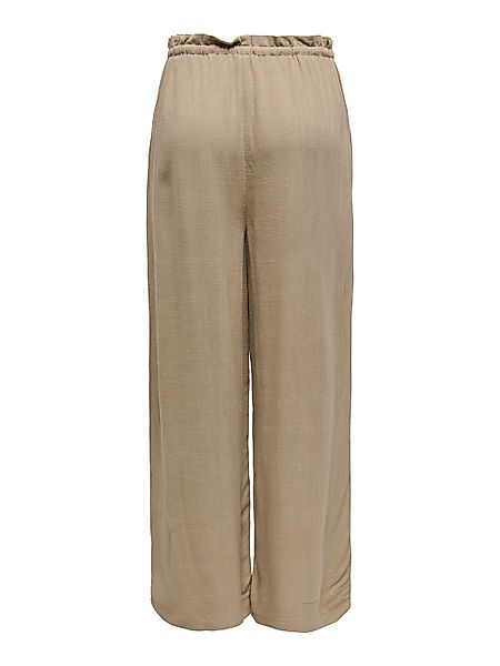 ONLY Schlupfhose "ONLSOLVI MW LINEN BL PB CULOTTE CC PNT", mit Leinen günstig online kaufen