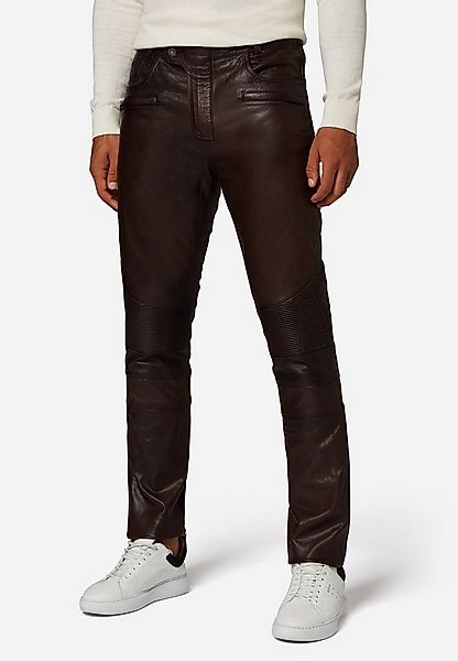 RICANO Lederhose Franklin Lederjeans mit Bikerapplikationen im 5-Pocket-Sti günstig online kaufen