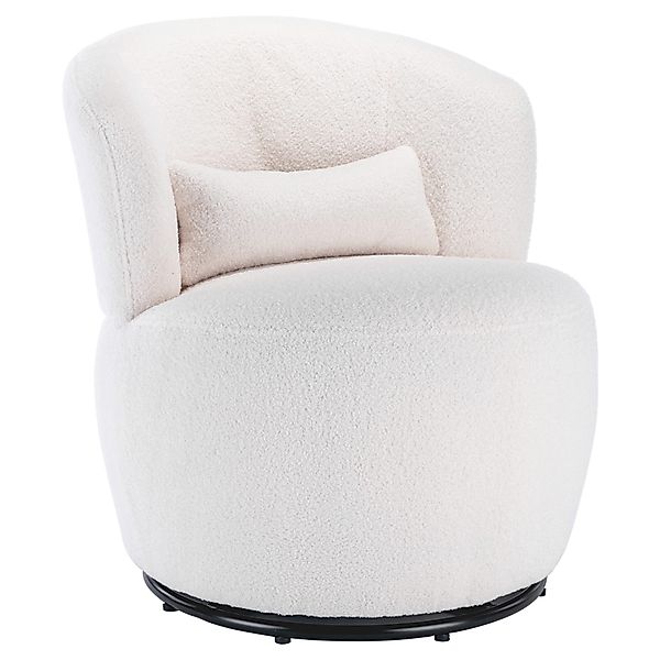 Merax Drehsessel, mit Teddyplüsch Bezug,360° drehbar,Relaxsessel günstig online kaufen