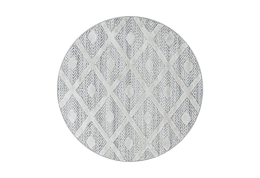 Stilvoll Günstig Hochflor-Teppich für Wohnzimmer und Schlafzimmer Geometris günstig online kaufen