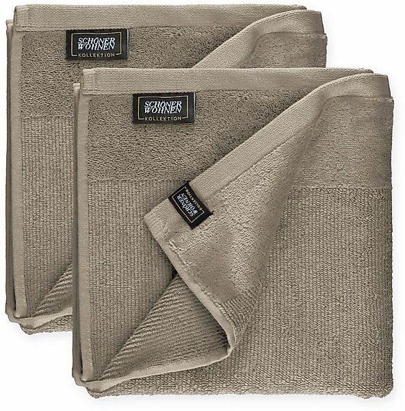 SCHÖNER WOHNEN-Kollektion Handtücher "Sense" mit Velourborte, hautschmeiche günstig online kaufen