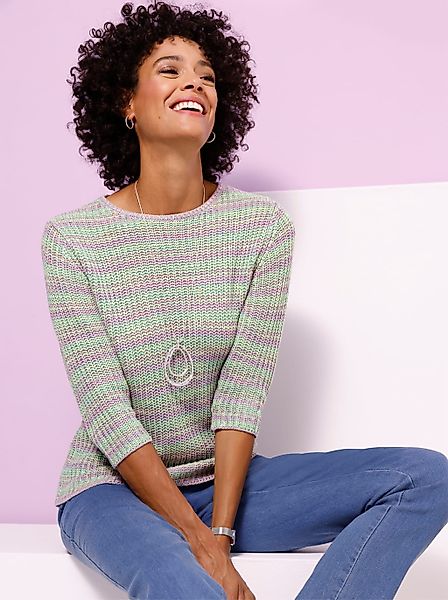 Strickpullover "3/4-Arm-Pullover" günstig online kaufen
