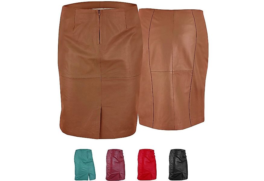 German Wear Lederrock Trend452R Midi Trendiger Midi Lederrock aus Lammnappa günstig online kaufen