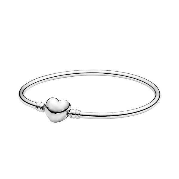 PANDACHARMS Charm-Armband Armreif mit Herzverschluss, 925er günstig online kaufen