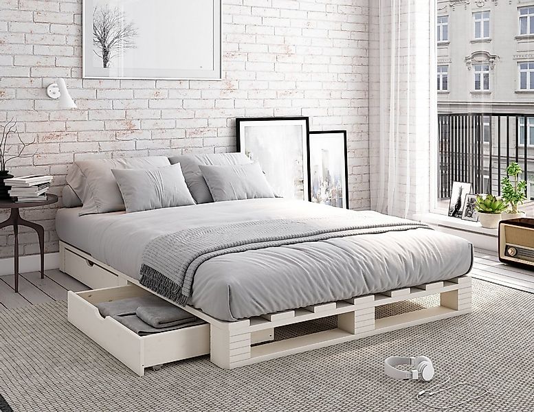 Home affaire Palettenbett "ALASCO " BESTSELLER! Mit Schublade, zertifiziert günstig online kaufen