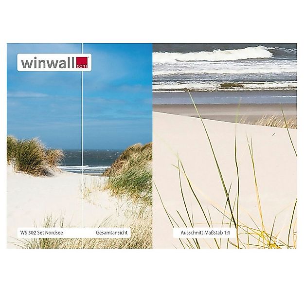 winwall Duschrückwand Duschrückwände ALU-Verbundplatte Dekor: Nordsee, (1-t günstig online kaufen