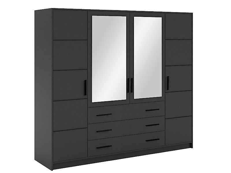 Compleo Kleiderschrank mit 4-türen und 3 günstig online kaufen