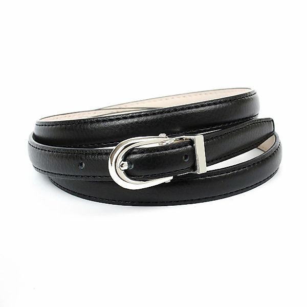 Anthoni Crown Ledergürtel in schmaler Form mit ovaler Schließe günstig online kaufen