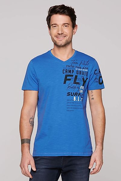 CAMP DAVID V-Shirt aus Baumwolle günstig online kaufen