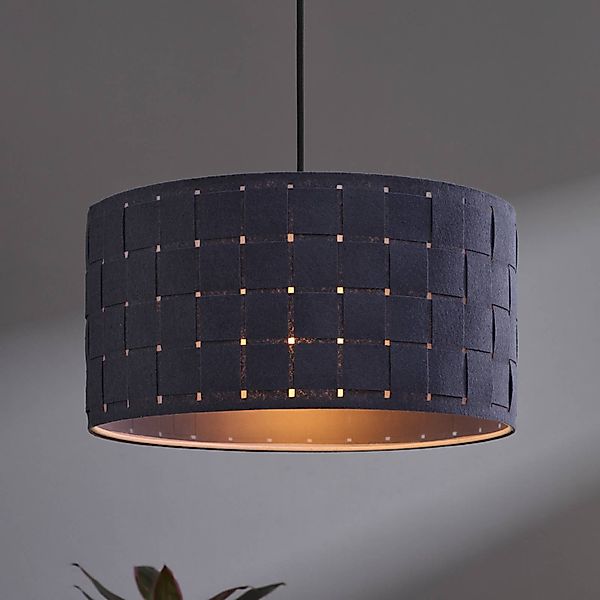 OSRAM Hängelampe Decor Felt Weaving, Ø 38 cm, grau, Filz E27 günstig online kaufen