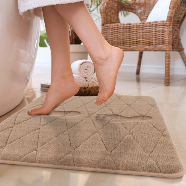 Paco Home Badematte "Corby 254, Memory-Schaum Effekt" Höhe 13 mm rutschhemm günstig online kaufen