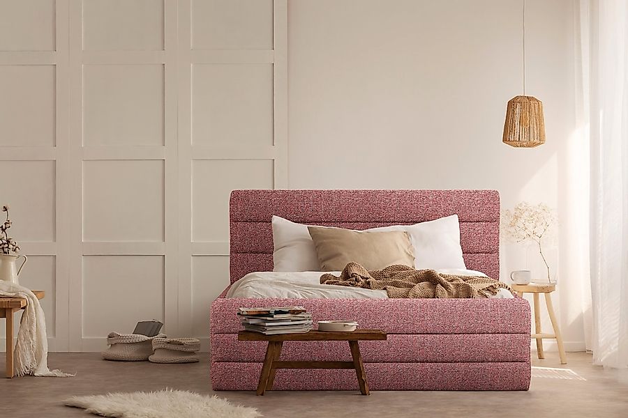 Home affaire Polsterbett "Merrit" Quernaht im Kopf- und Fußteil, in 5 Breit günstig online kaufen