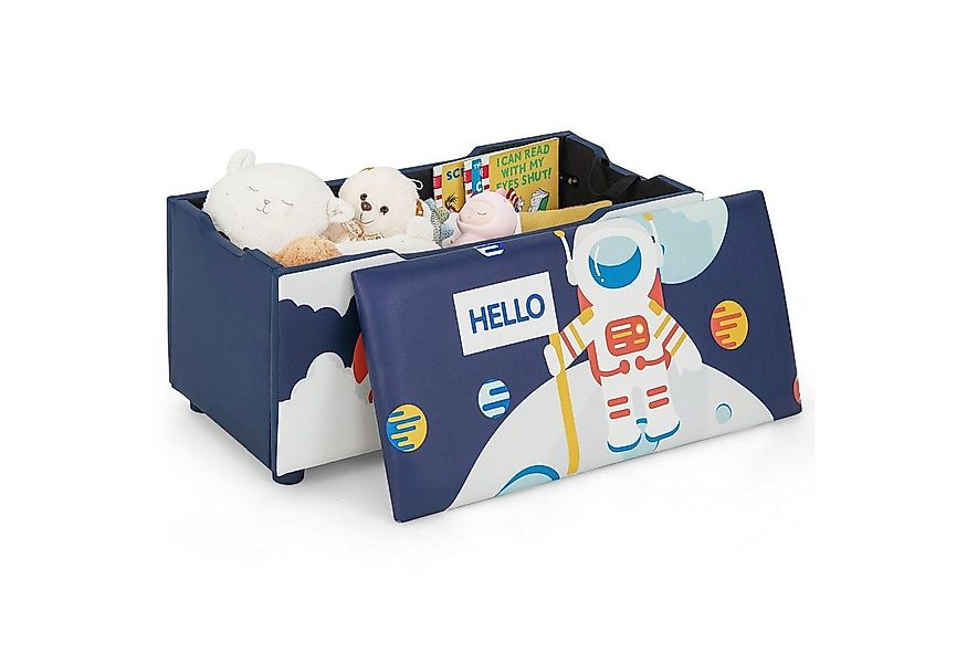 COSTWAY Spielzeugtruhe Spielzeugkiste, Gepolsterte mit Deckel günstig online kaufen