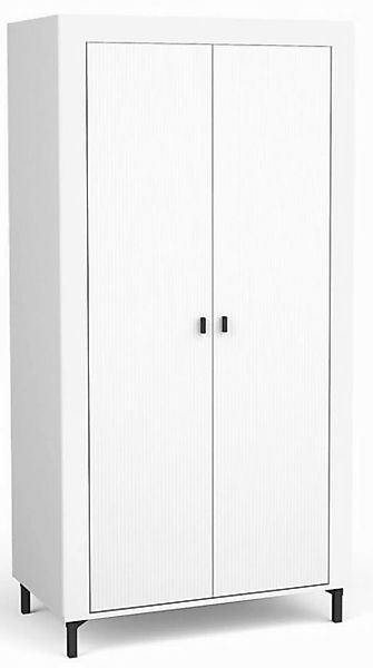 Compleo Kleiderschrank mit 2 Türen TRENDS, Modern Wohnzimmer gerifflete Fro günstig online kaufen