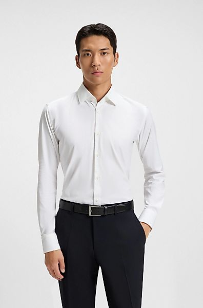 BOSS Businesshemd Slim-Fit, aus funktionalem Stretch-Twill, Kentkragen günstig online kaufen