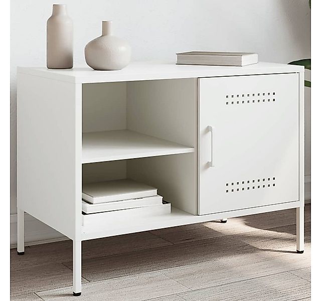 vidaXL Schrankmodule TV-Schrank Weiß 68x39x50,5 cm Stahl günstig online kaufen